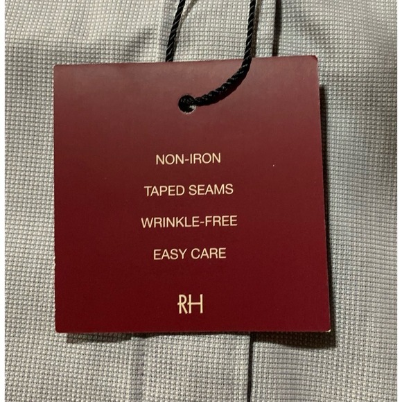 Red House RH Men’s 2XL Gray Long Sleeve Button Down Shirt Pocket Non-iron NWT! - Picture 6 of 12